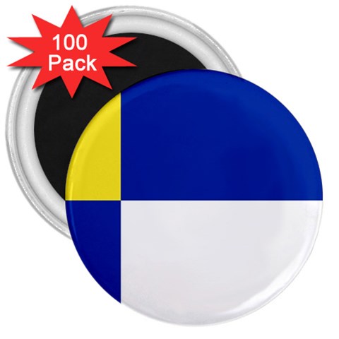 Bratislavsky Flag 3  Magnets (100 pack) from UrbanLoad.com Front