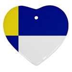 Bratislavsky Flag Heart Ornament (Two Sides)