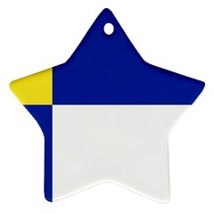 Bratislavsky Flag Star Ornament (Two Sides) from UrbanLoad.com Back