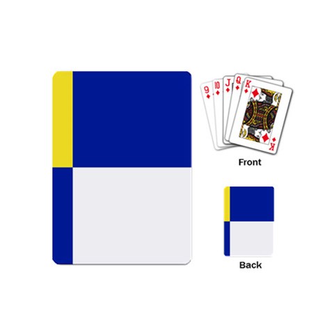 Bratislavsky Flag Playing Cards Single Design (Mini) from UrbanLoad.com Back