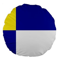 Bratislavsky Flag Large 18  Premium Flano Round Cushions from UrbanLoad.com Back