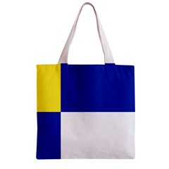 Bratislavsky Flag Zipper Grocery Tote Bag from UrbanLoad.com Front
