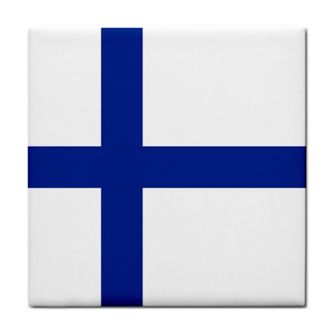 Finland Tile Coaster from UrbanLoad.com Front