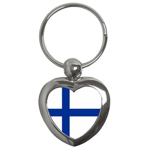 Finland Key Chain (Heart) from UrbanLoad.com Front