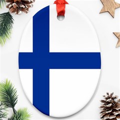 Finland Oval Ornament (Two Sides) from UrbanLoad.com Front