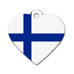 Finland Dog Tag Heart (One Side)