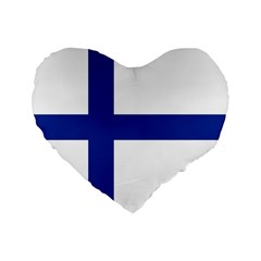 Finland Standard 16  Premium Flano Heart Shape Cushions from UrbanLoad.com Front