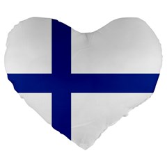 Finland Large 19  Premium Flano Heart Shape Cushions from UrbanLoad.com Front