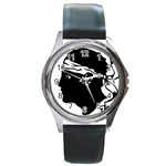 Corsica Flag Round Metal Watch