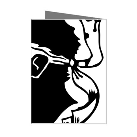 Corsica Flag Mini Greeting Cards (Pkg of 8) from UrbanLoad.com Left