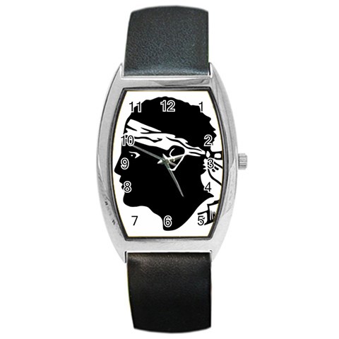 Corsica Flag Barrel Style Metal Watch from UrbanLoad.com Front