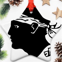 Corsica Flag Star Ornament (Two Sides) from UrbanLoad.com Front