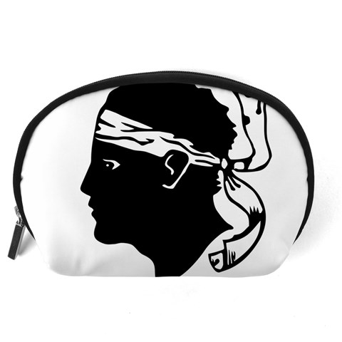Corsica Flag Accessory Pouch (Large) from UrbanLoad.com Back