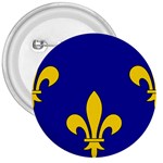 Ile De France Flag 3  Buttons