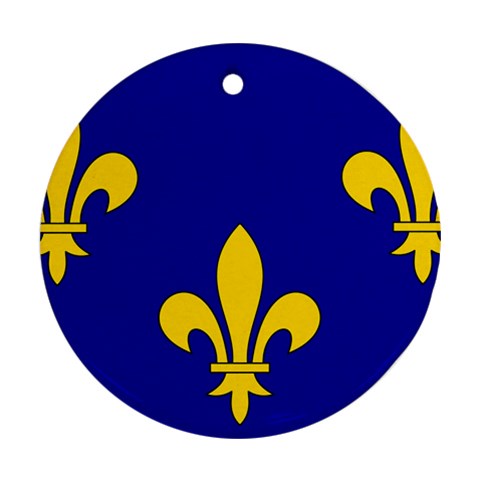 Ile De France Flag Ornament (Round) from UrbanLoad.com Front