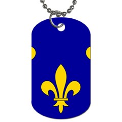 Ile De France Flag Dog Tag (Two Sides) from UrbanLoad.com Front