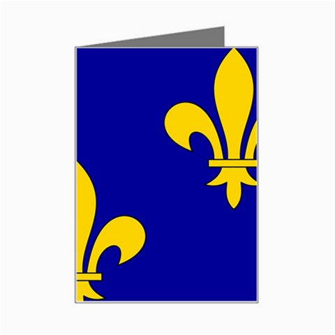 Ile De France Flag Mini Greeting Card from UrbanLoad.com Left