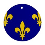 Ile De France Flag Round Ornament (Two Sides)