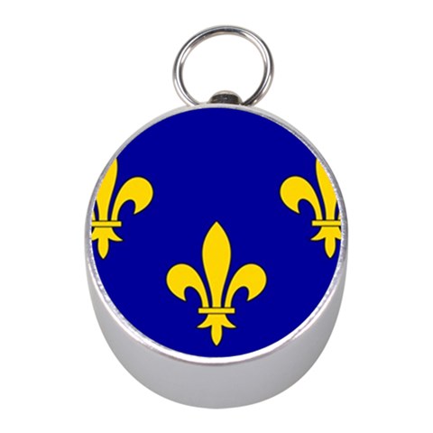 Ile De France Flag Mini Silver Compasses from UrbanLoad.com Front