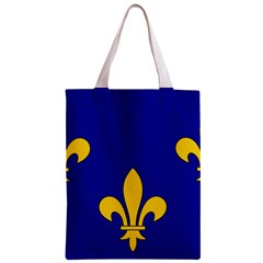 Ile De France Flag Zipper Classic Tote Bag from UrbanLoad.com Front