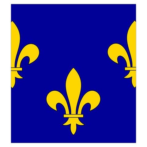 Ile De France Flag Drawstring Pouch (2XL) from UrbanLoad.com Front