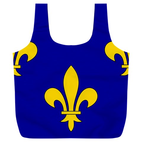 Ile De France Flag Full Print Recycle Bag (XXL) from UrbanLoad.com Front