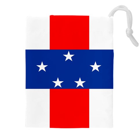 Netherlands Antilles Drawstring Pouch (4XL) from UrbanLoad.com Front