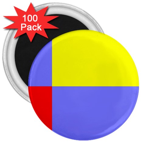 Nitriansky Flag 3  Magnets (100 pack) from UrbanLoad.com Front