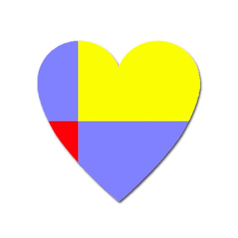 Nitriansky Flag Heart Magnet from UrbanLoad.com Front
