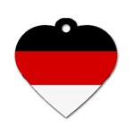 Berlin Old Flag Dog Tag Heart (Two Sides)