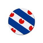 Frisian Flag Rubber Coaster (Round)