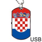 Croatia Dog Tag USB Flash (Two Sides)