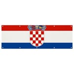 Croatia Banner and Sign 12  x 4 