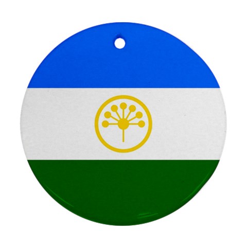 Bashkortostan Flag Ornament (Round) from UrbanLoad.com Front