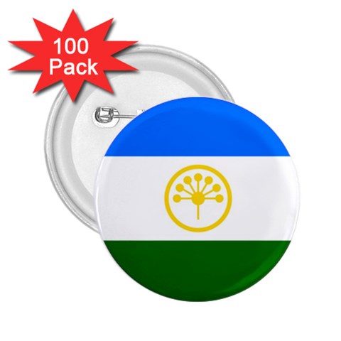 Bashkortostan Flag 2.25  Buttons (100 pack)  from UrbanLoad.com Front