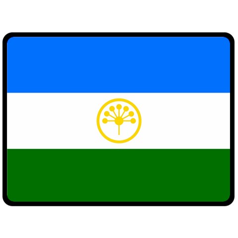 Bashkortostan Flag One Side Fleece Blanket (Large) from UrbanLoad.com 80 x60  Blanket Front