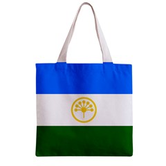 Bashkortostan Flag Zipper Grocery Tote Bag from UrbanLoad.com Front