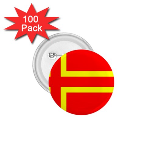 Normandy Flag 1.75  Buttons (100 pack)  from UrbanLoad.com Front