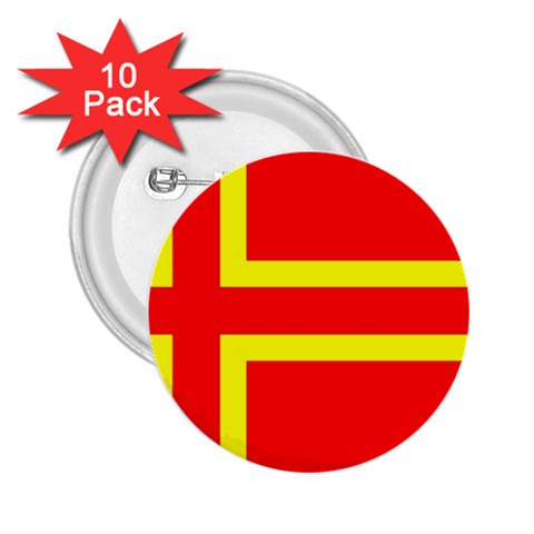 Normandy Flag 2.25  Buttons (10 pack)  from UrbanLoad.com Front