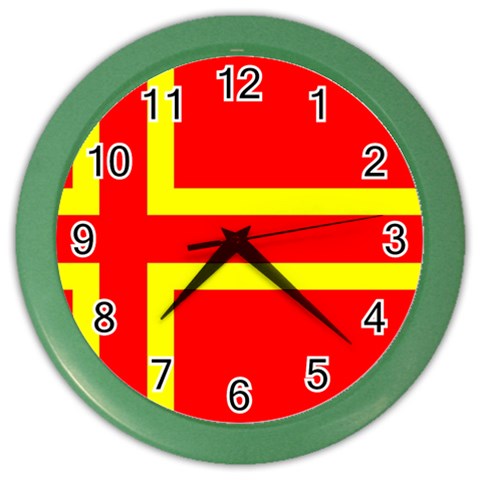 Normandy Flag Color Wall Clock from UrbanLoad.com Front