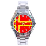 Normandy Flag Stainless Steel Analogue Watch