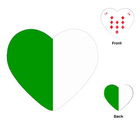 Fermanagh Flag Playing Cards Single Design (Heart) from UrbanLoad.com Front