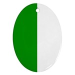 Fermanagh Flag Oval Ornament (Two Sides)