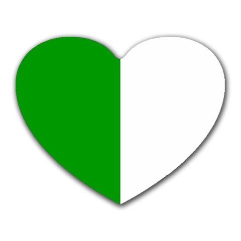 Fermanagh Flag Heart Mousepad from UrbanLoad.com Front