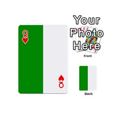 Queen Fermanagh Flag Playing Cards 54 Designs (Mini) from UrbanLoad.com Front - HeartQ