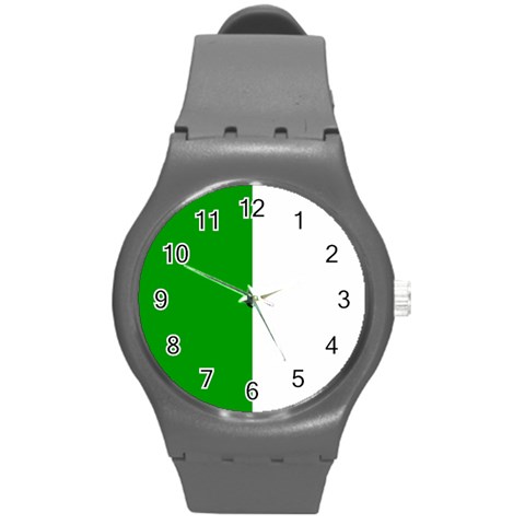 Fermanagh Flag Round Plastic Sport Watch (M) from UrbanLoad.com Front