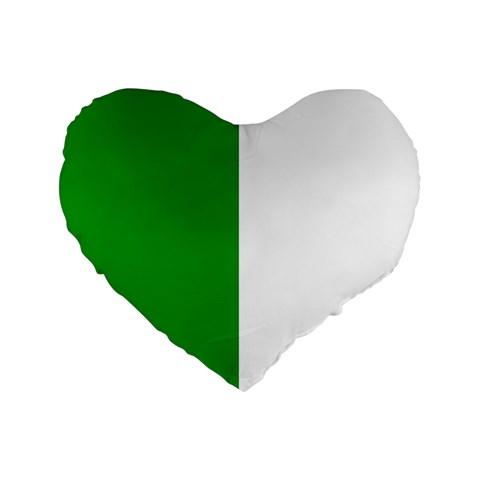 Fermanagh Flag Standard 16  Premium Flano Heart Shape Cushions from UrbanLoad.com Front