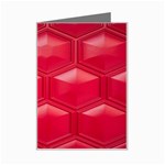 Red Textured Wall Mini Greeting Card