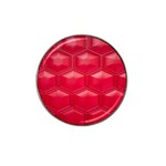 Red Textured Wall Hat Clip Ball Marker (4 pack)