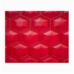 Red Textured Wall Small Glasses Cloth